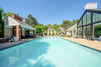 Outdoor pool at the residences at stevens pond in saugus, ma 01906